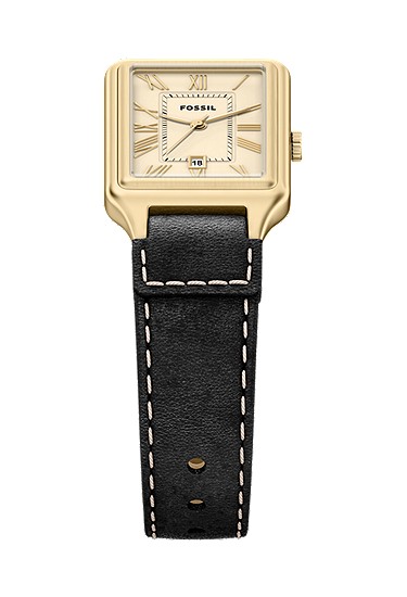 Raquel 23mm Three-Hand Date Black Leather Watch - Image 5