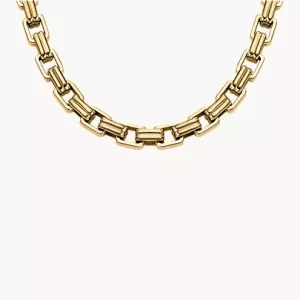 Raquel Bold Chains Gold-Tone Stainless Steel Chain Necklace