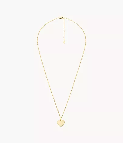 Ellis Heart Gold-Tone Stainless Steel Necklace - Image 2