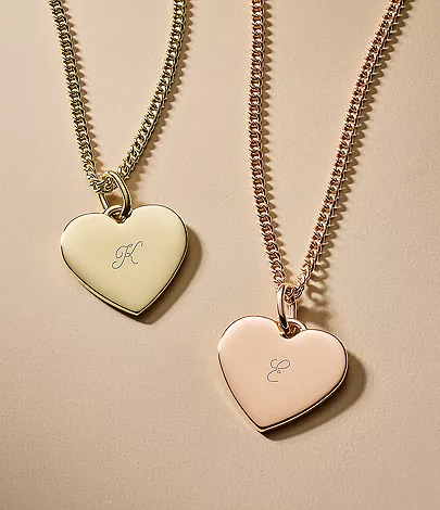 Ellis Heart Gold-Tone Stainless Steel Necklace - Image 3