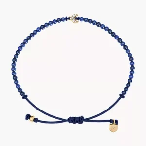 Sutton Mini Moments Blue Beaded Crescent Moon Bracelet