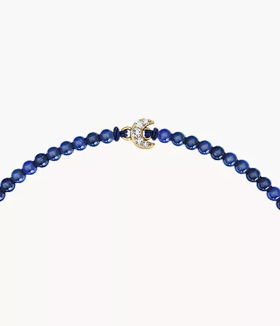 Sutton Mini Moments Blue Beaded Crescent Moon Bracelet - Image 3