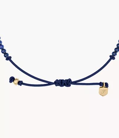 Sutton Mini Moments Blue Beaded Crescent Moon Bracelet - Image 4