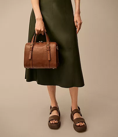 Carlie Leather Satchel - Image 2