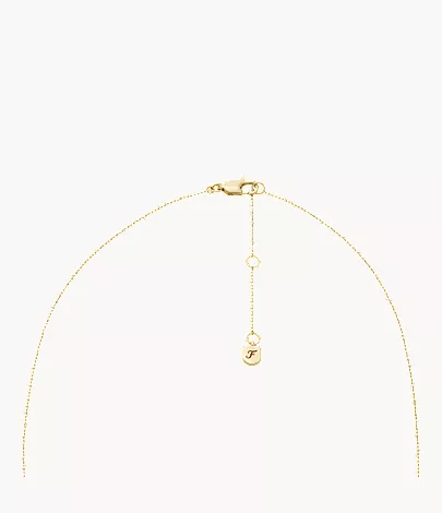 Ellis Toi Et Moi Gold-Tone Brass Station Necklace - Image 5