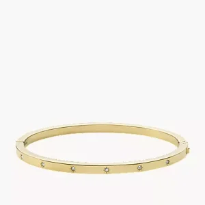 Sadie Shine Bright Gold-Tone Stainless Steel Cuff Bracelet