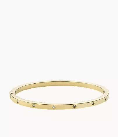 Sadie Shine Bright Gold-Tone Stainless Steel Cuff Bracelet - Image 3