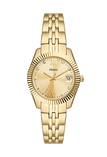 Scarlette 33mm Three-Hand Date Gold-Tone Stainless Steel Watch