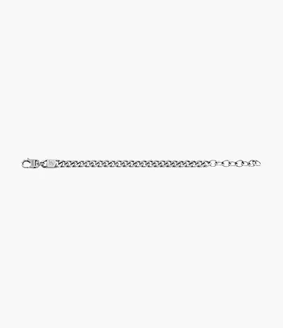 Harlow Linear Texture Chain Stainless Steel Bracelet - Image 4