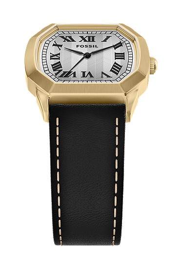 Harlow 33mm Three-Hand Black Leather Watch - Image 5