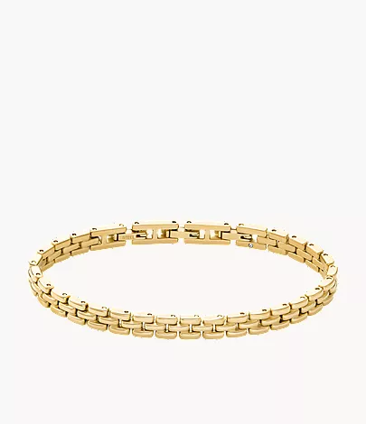 Arden Watch Links Gold-Tone Stainless Steel Chain Bracelet