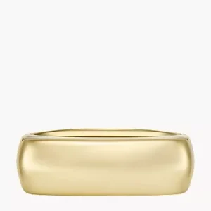 Heritage D-Link Glitz Gold-Tone Stainless Steel Signet Ring