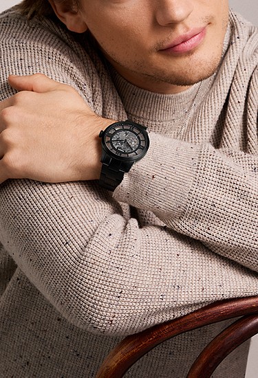 Townsman 44mm Automatic Black Stainless Steel Watch - Image 2