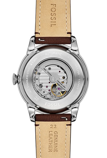 Townsman 44mm Automatic Brown Leather Watch - Image 5