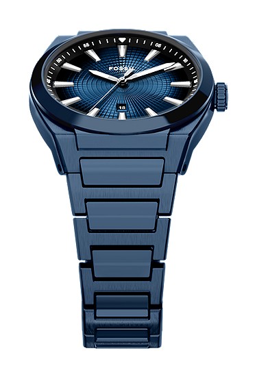 Everett 42mm Three-Hand Navy Stainless Steel Watch - Image 5