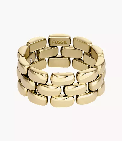 Arden Watch Links Gold-Tone Stainless Steel Band Ring - Image 3