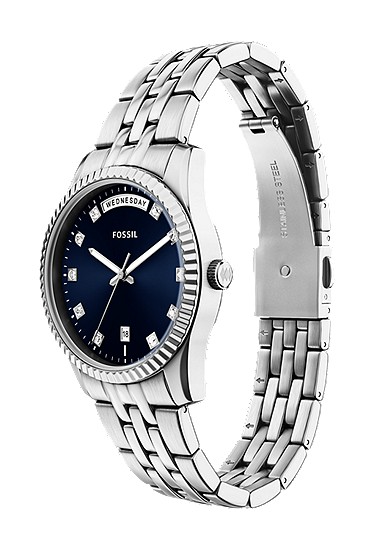 Scarlette 34mm Three-Hand Day-Date Stainless Steel Watch - Image 7