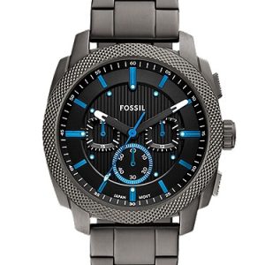 Machine 44mm Chronograph Smoke Stainless Steel Watch