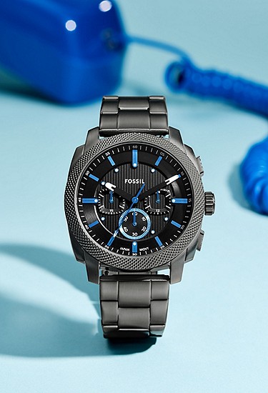 Machine 44mm Chronograph Smoke Stainless Steel Watch - Image 5