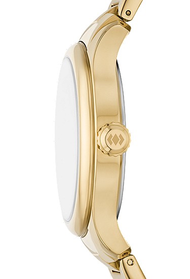 Gilmore 38mm Three-Hand Date Gold-Tone Stainless Steel Watch - Image 5