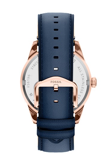 Pearson 42mm Multifunction Navy Leather Watch - Image 3
