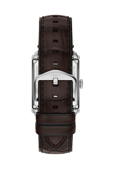 Carraway 30mm Automatic Brown Croco Leather Watch - Image 3