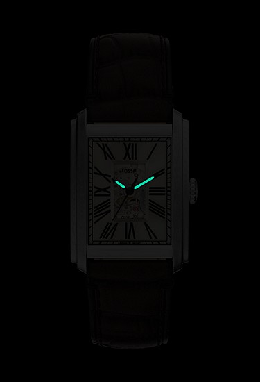 Carraway 30mm Automatic Brown Croco Leather Watch - Image 7