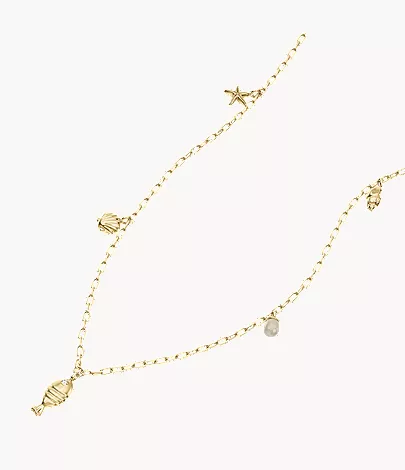 Sutton By The Sea Gold-Tone Brass Shell Necklace - Image 3