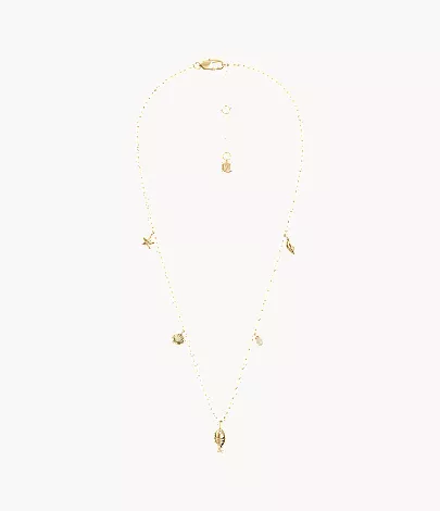Sutton By The Sea Gold-Tone Brass Shell Necklace - Image 4