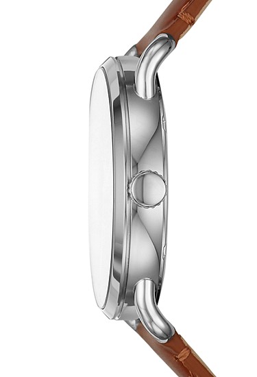 Copeland 42mm Three-Hand Luggage Leather Watch - Image 3