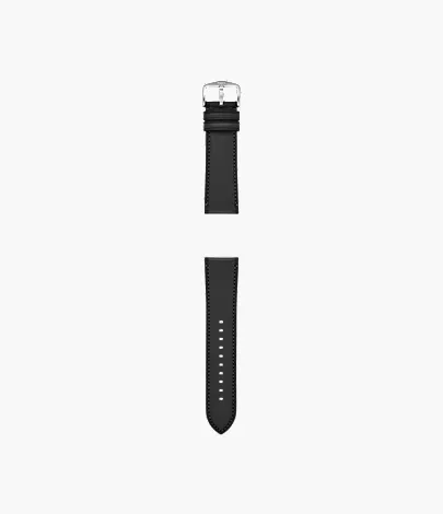 24mm Black LiteHide? Leather Strap - Image 2