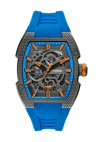 Machine X1 42mm Automatic Blue Silicone Watch