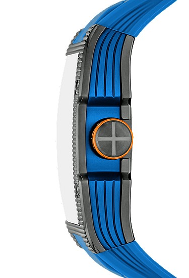 Machine X1 42mm Automatic Blue Silicone Watch - Image 4
