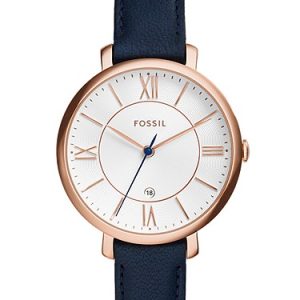 Jacqueline 36mm Navy Leather Watch