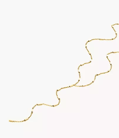 Ellis All Stacked Up Gold-Tone Stainless Steel Y-Neck Necklace - Image 3