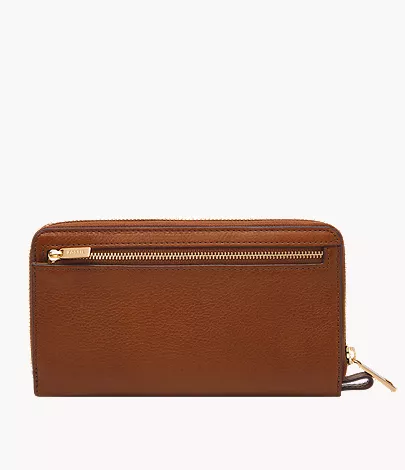 Liza Leather Zip Around Clutch Wallet - Image 3