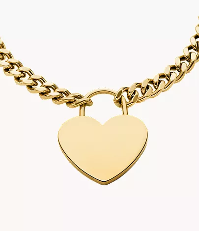 Sutton Gold-Tone Stainless Steel Heart Bracelet - Image 3
