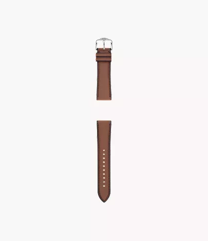 22mm Medium Brown LiteHide? Leather Strap - Image 2