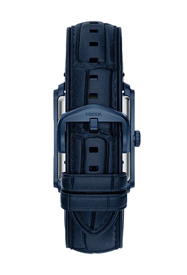 Carraway 30mm Three-Hand Navy Croco Leather Watch - Image 3