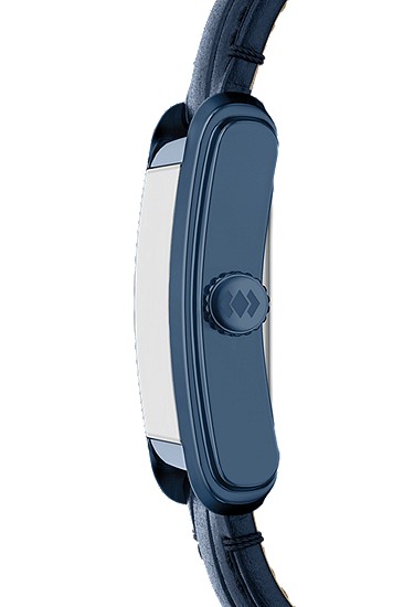Carraway 30mm Three-Hand Navy Croco Leather Watch - Image 4