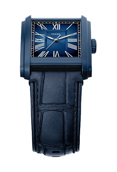 Carraway 30mm Three-Hand Navy Croco Leather Watch - Image 5