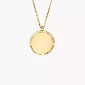 Ellis Gold-Tone Stainless Steel Pendant Necklace