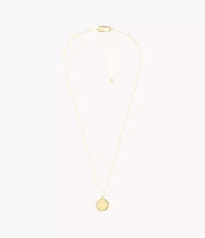 Ellis Gold-Tone Stainless Steel Pendant Necklace - Image 4