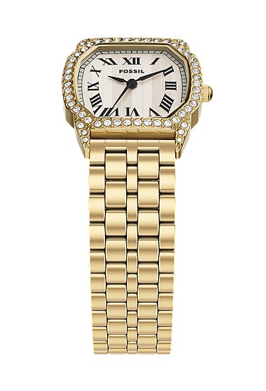 Harlow 27mm Three-Hand Gold-Tone Stainless Steel Watch - Image 5