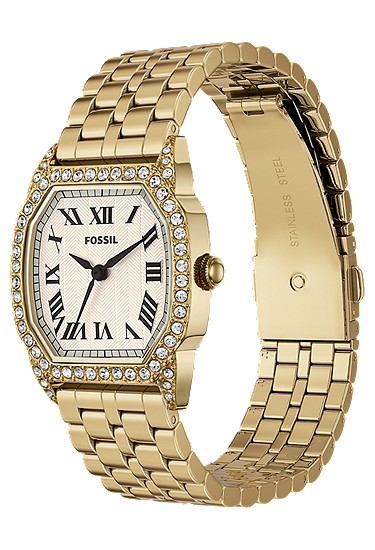 Harlow 27mm Three-Hand Gold-Tone Stainless Steel Watch - Image 7
