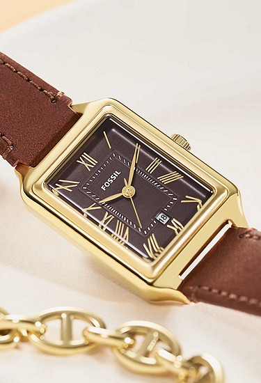 Raquel 23mm Three-Hand Date Medium Brown Leather Watch - Image 5