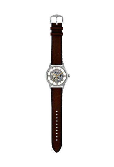 Townsman 44mm Automatic Brown Leather Watch - Image 9