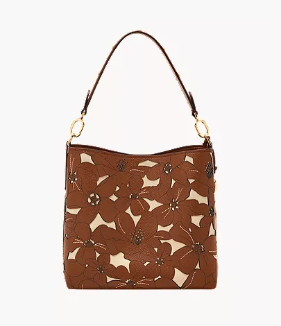 Jessie Leather Bucket Shoulder Bag - Image 4