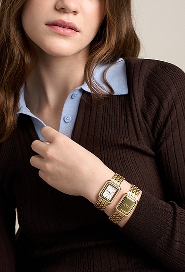 Raquel 23mm Two-Hand Gold-Tone Stainless Steel Watch - Image 2