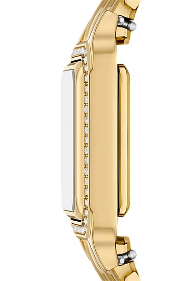Raquel 23mm Two-Hand Gold-Tone Stainless Steel Watch - Image 4